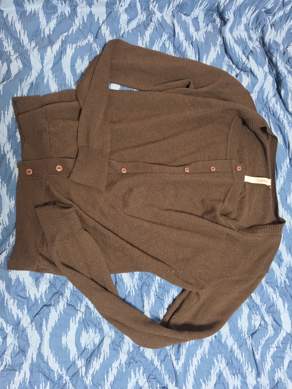 Renee C. Brown Women’s Button-Front Knit Cardigan